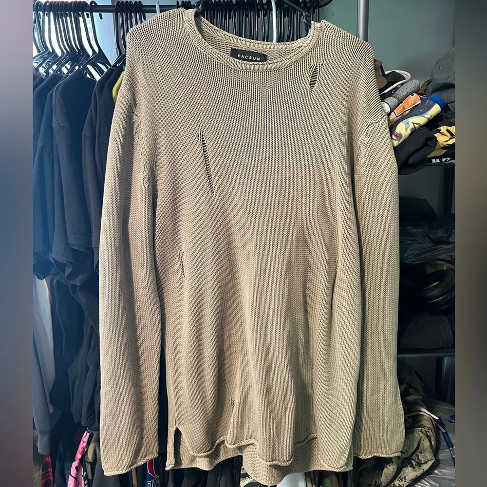 Mens pacsun distressed cardigan - Picture 2 of 3